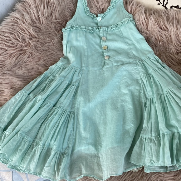 Dew Drops Couture water green  girls dress - Picture 4 of 5